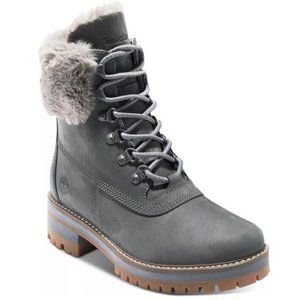 TIMBERLAND Women's Courmayeur Valley 6" Faux Fur Waterproof Lug Sole Boots 7.5 M